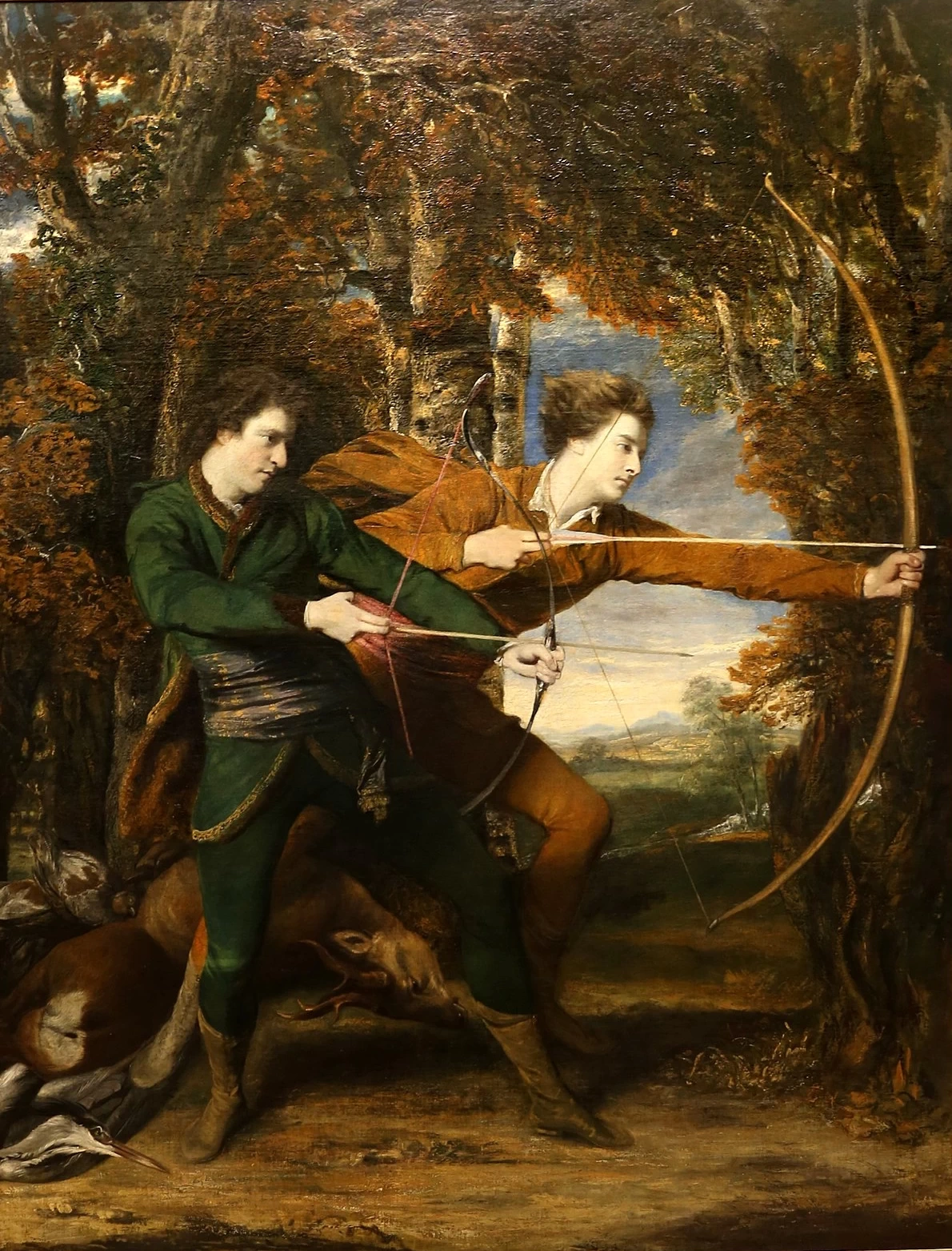 Il colonnello Acland e lord Sidney, gli arcieri